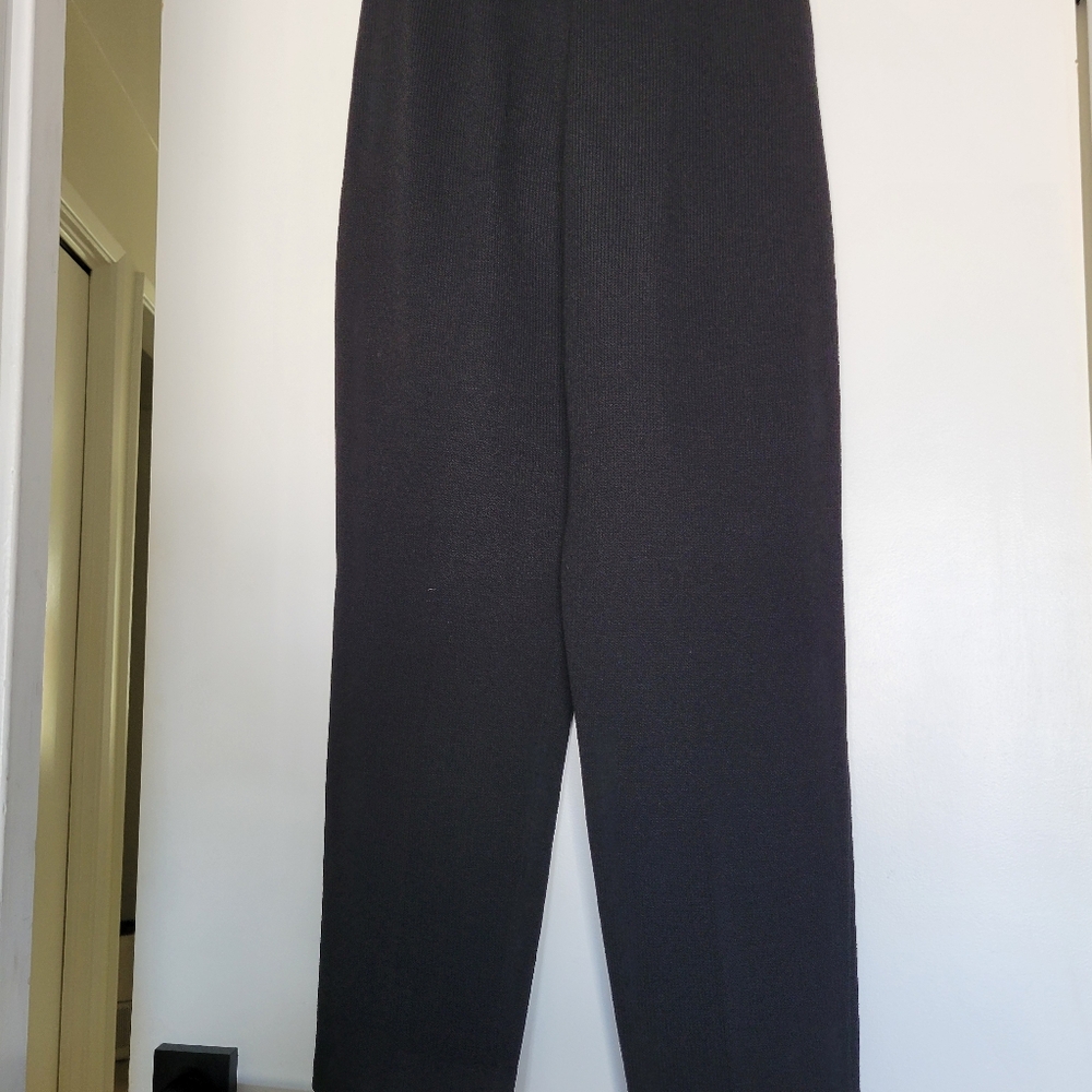 St. John Sportswear Santana Black Knit Pull On Pockets Pants Size 6 - Picture 5 of 7